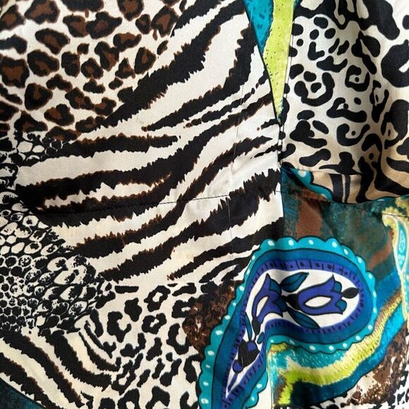 Skullz London Women’s Slinky Mixed Animal Print Paisley Avant Garde Lagen Look E - Picture 12 of 13
